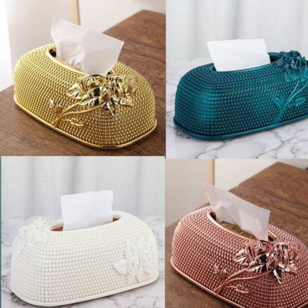 European Style Acrylic Tissue Box Fashion Creative Desktop Kitchen Drawer Box Ktv Hotel Tissue Box Bar Napkin